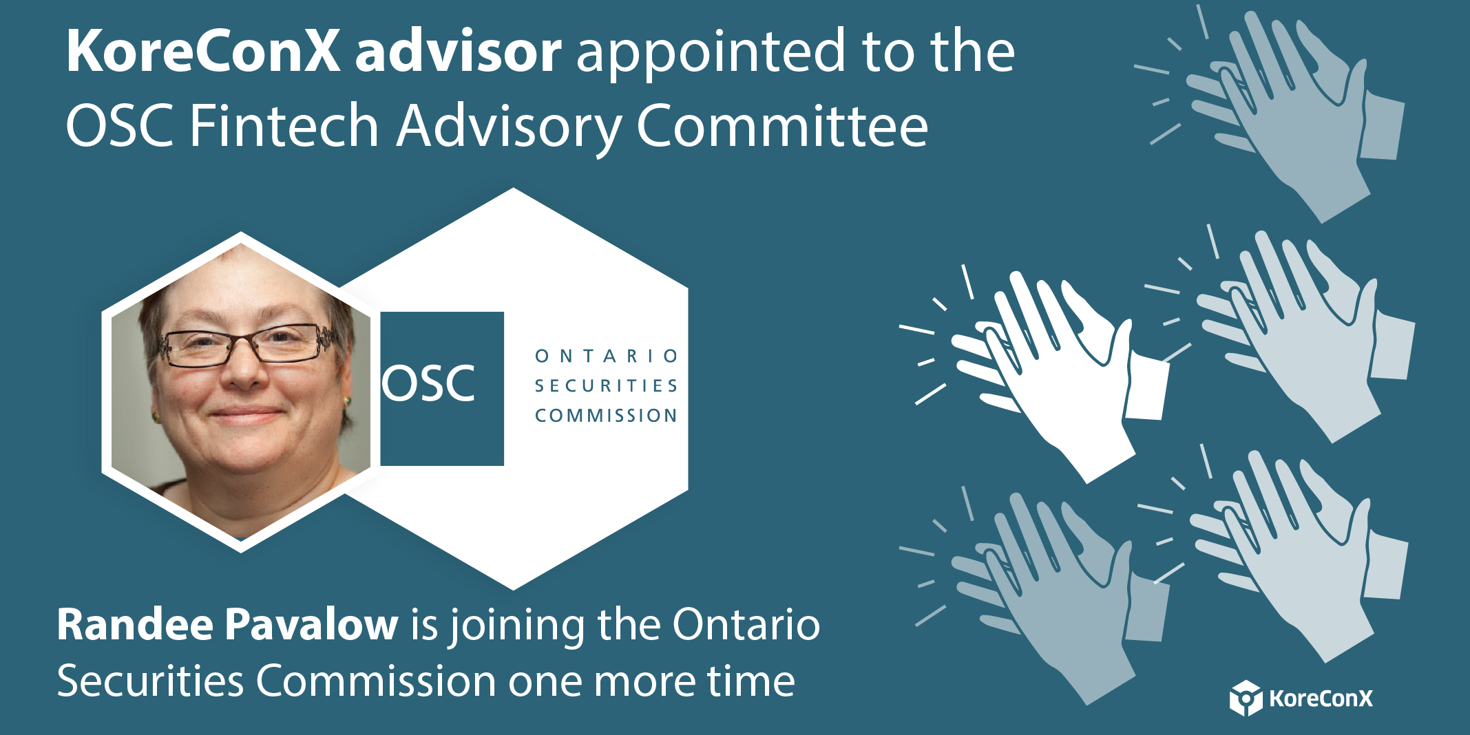 KoreConX advisor appointed to the OSC Fintech Advisory Committee #19 March 2019