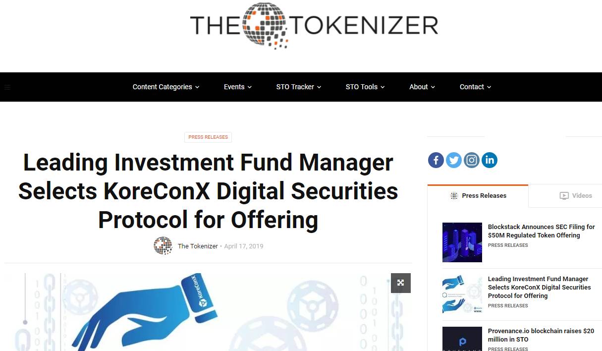 The Tokenizer #17 April, 2019