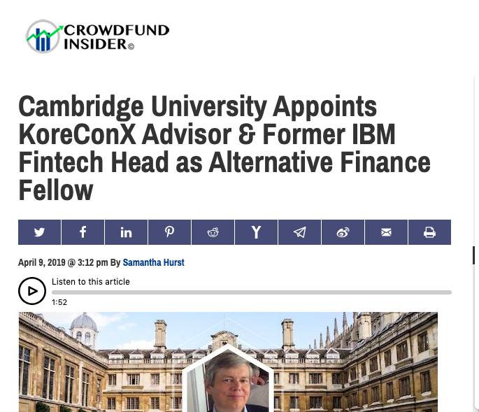 Crowdfund Insider #10 April, 2019