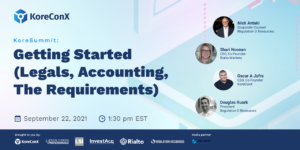 Getting Started (Legals, Accounting, The requirements)