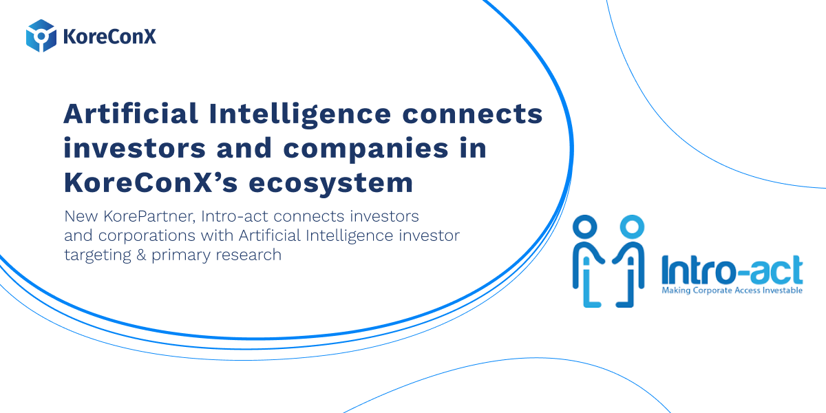 Artificial Intelligence Connects Investors and Companies in KoreConX’s Ecosystem